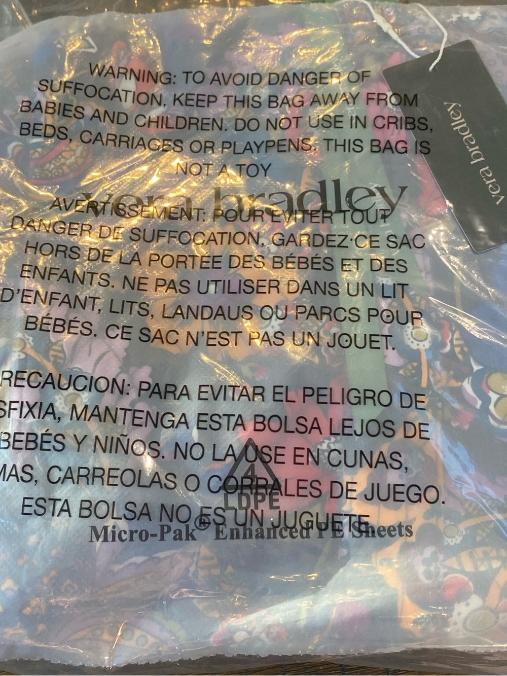 🌸Vera Bradley Duffel Premium Cotton - Picture 6 of 7